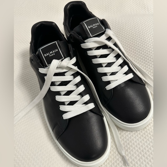 Balmain B-Court Sneakers, Size 39, Black - Picture 5 of 8